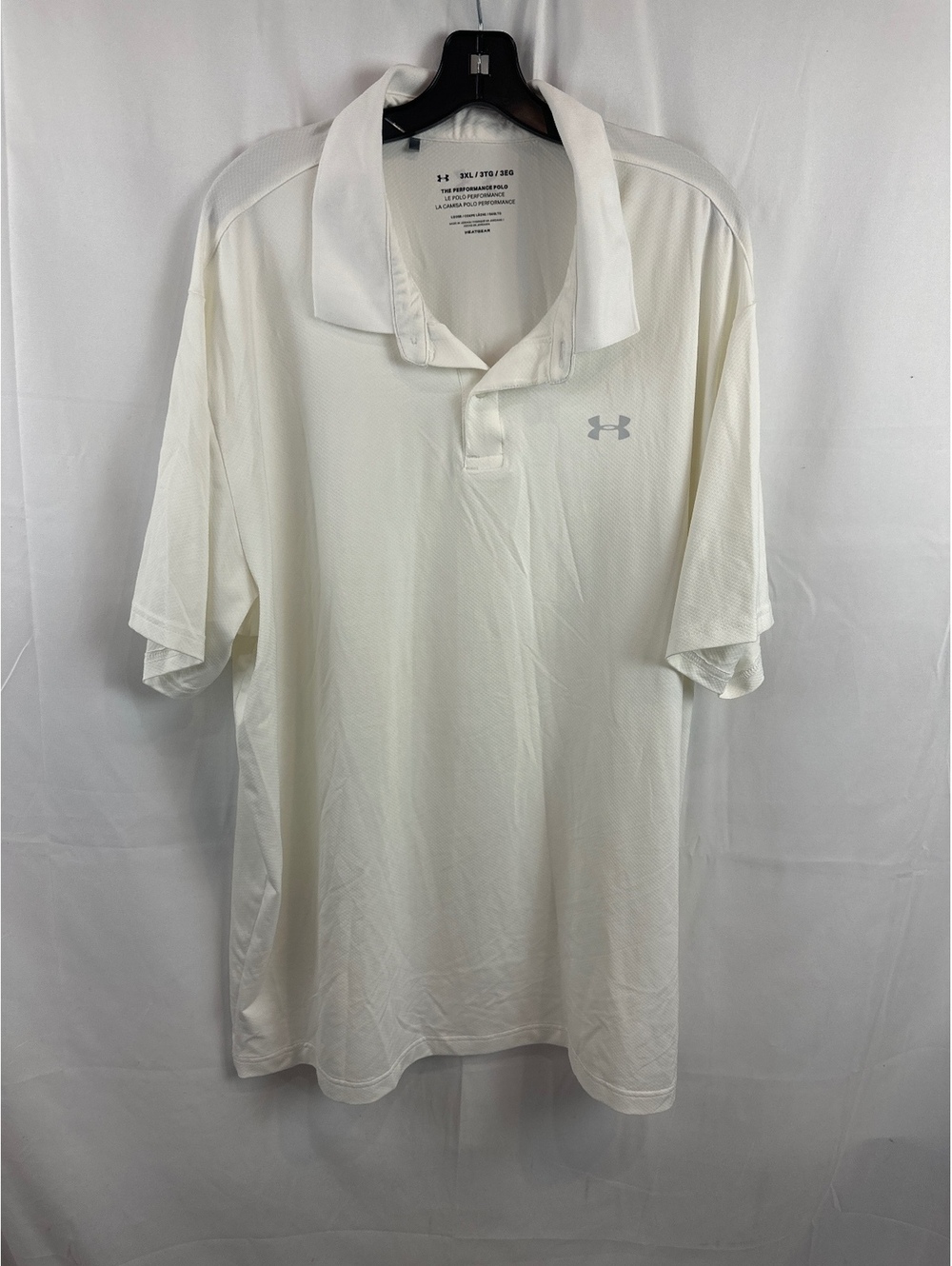 Under Armour The Performance Polo Shirt 3XL White HeatGear